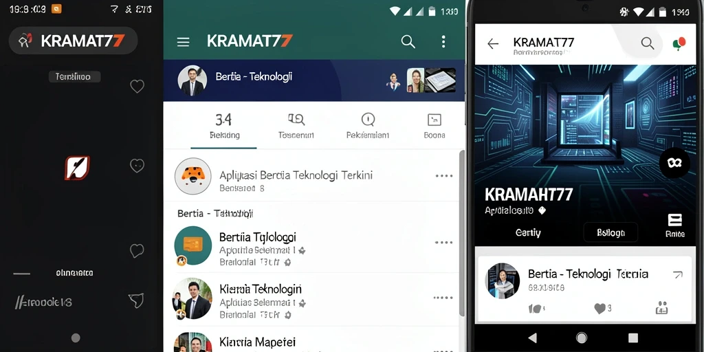 Antarmuka KRAMAT77 yang menarik dan mudah dinavigasi.
