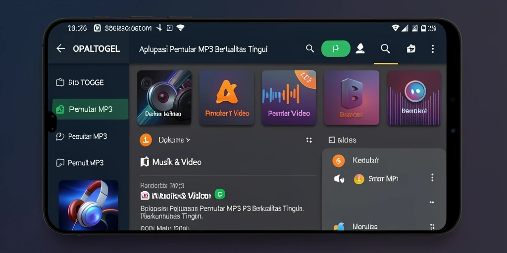 Tampilan antarmuka OPALTOGEL yang menarik dan user-friendly.