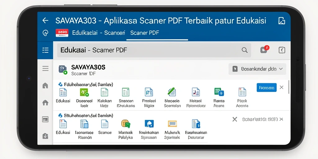 Antarmuka aplikasi SAVAYA303 yang intuitif dan fungsional.